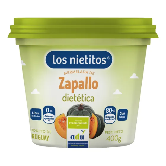 Mermelada Dietética Zapallo Los Nietitos 400 Grs