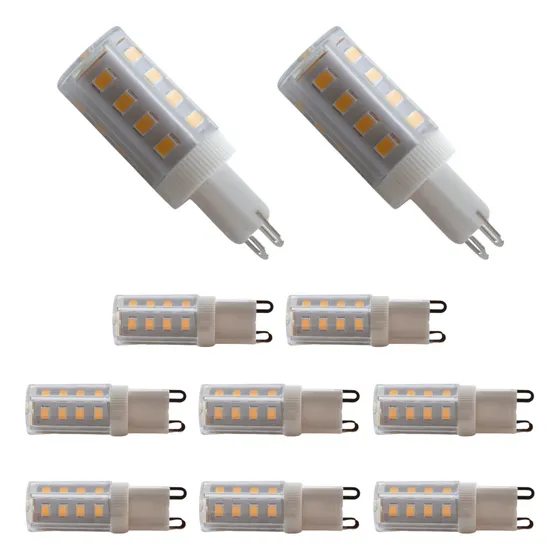 Kit 10 Lâmpadas Led G9 Halopim 5w 127/220V Luz Branco Quente Lumi
