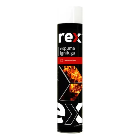 Pack 3 Espuma De Poliuretano Ignífuga 750 Ml Rex