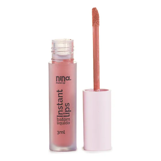 Batom Líquido Instant Lips - Nina Make Up Cor Essencia
