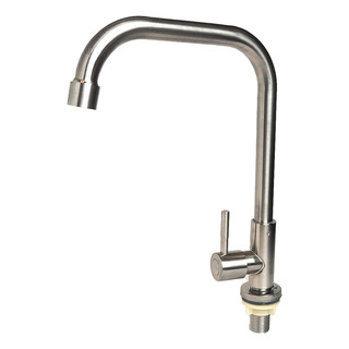Torneira W Import Inox Giratória Mesa Longa Aço Escovado Torneira W Import Inox Giratória Mesa Longa Aço Escovado