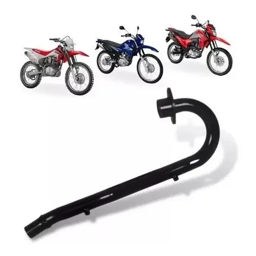 Curva Coletor Escape Saída Motor Motos Bros Nx Xr Xlr Xtz