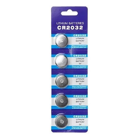 Pack 5 Pilas Micro Litio Bateria Boton Cr2032 3v / 004007