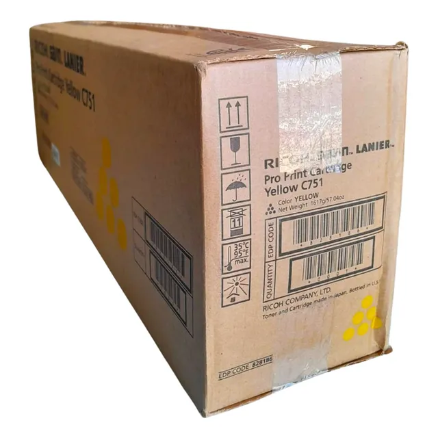 Toner Ricoh Pro C751ex 828186 Color Yellow Tinta Amarillo