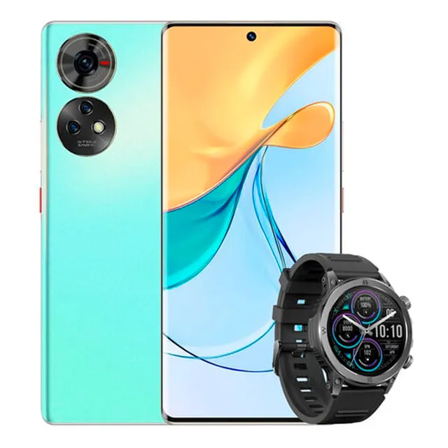 Celular Zte Axon 50 5g 16+256 Carga Rápida 33w Smartwatch Gratis Desbloqueado Garantía Nacional Verde Claro