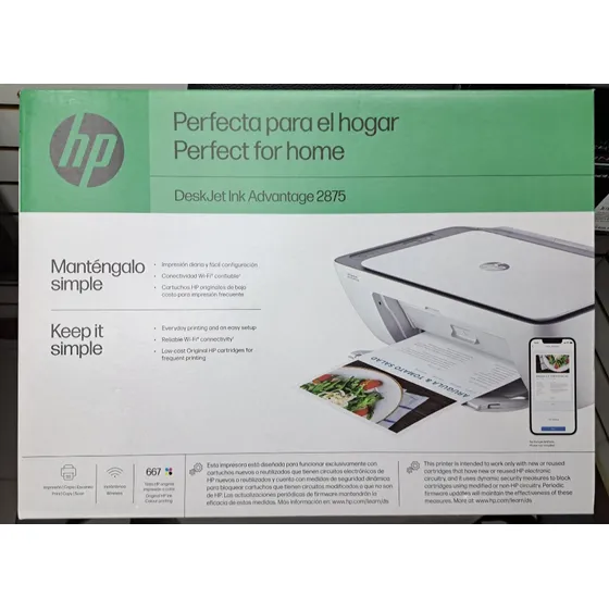 Somos Tienda Impresora Hp Deskjet Ink 2875 Wifi Bluetooth