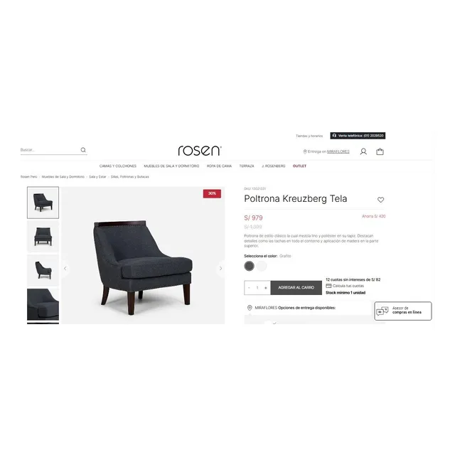 Poltrona Marca Rosen