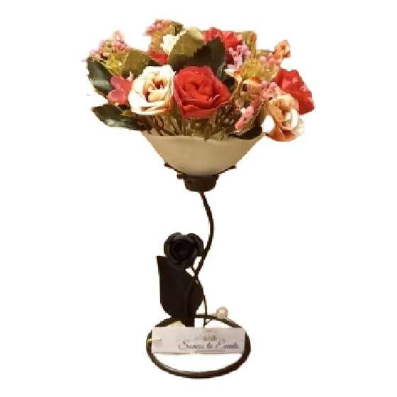 5 Centros De Mesa 15 Años Casamiento Candelabro  Con Flores
