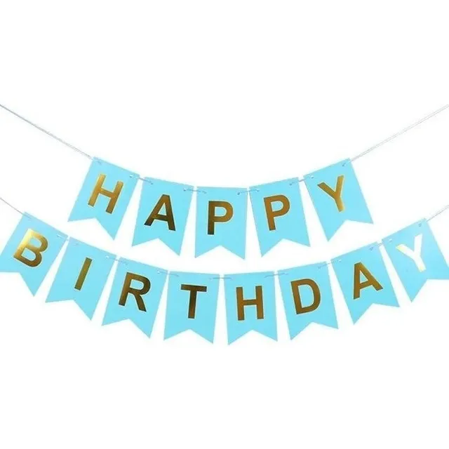 Banner Feliz Cumpleaños Impreso 15x12 Cm Pack 6 Unidades
