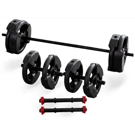 Kit Mancuernas Discos + 20 Kg 360fitn Discos Pvc Con Tope A. Bbchin