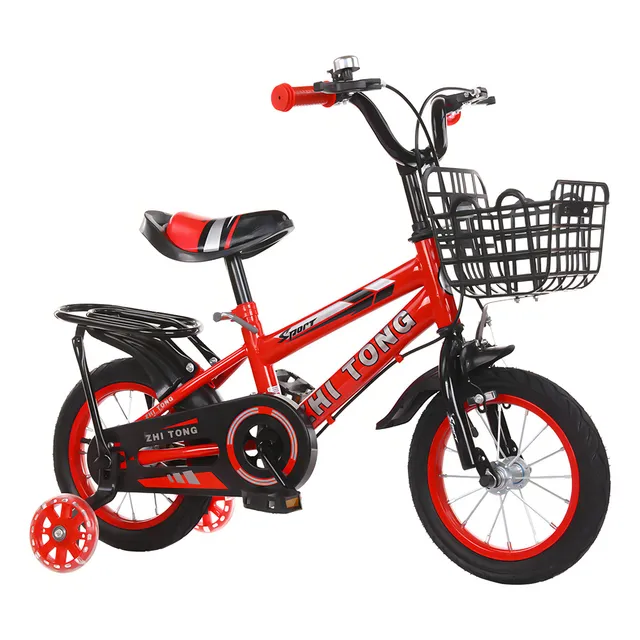 Bicicleta De Niño R16 Con Ruedas Auxiliares Color Rojo Bicicleta Infantil Bicicleta Con Canasta Bicicleta Niño Raoshijiedkes