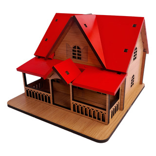 Casinha Feita Em Mdf 3mm Presente Com Luz Iluminação Interna Casinha Feita Em Mdf 3mm Presente Com Luz Iluminação Interna