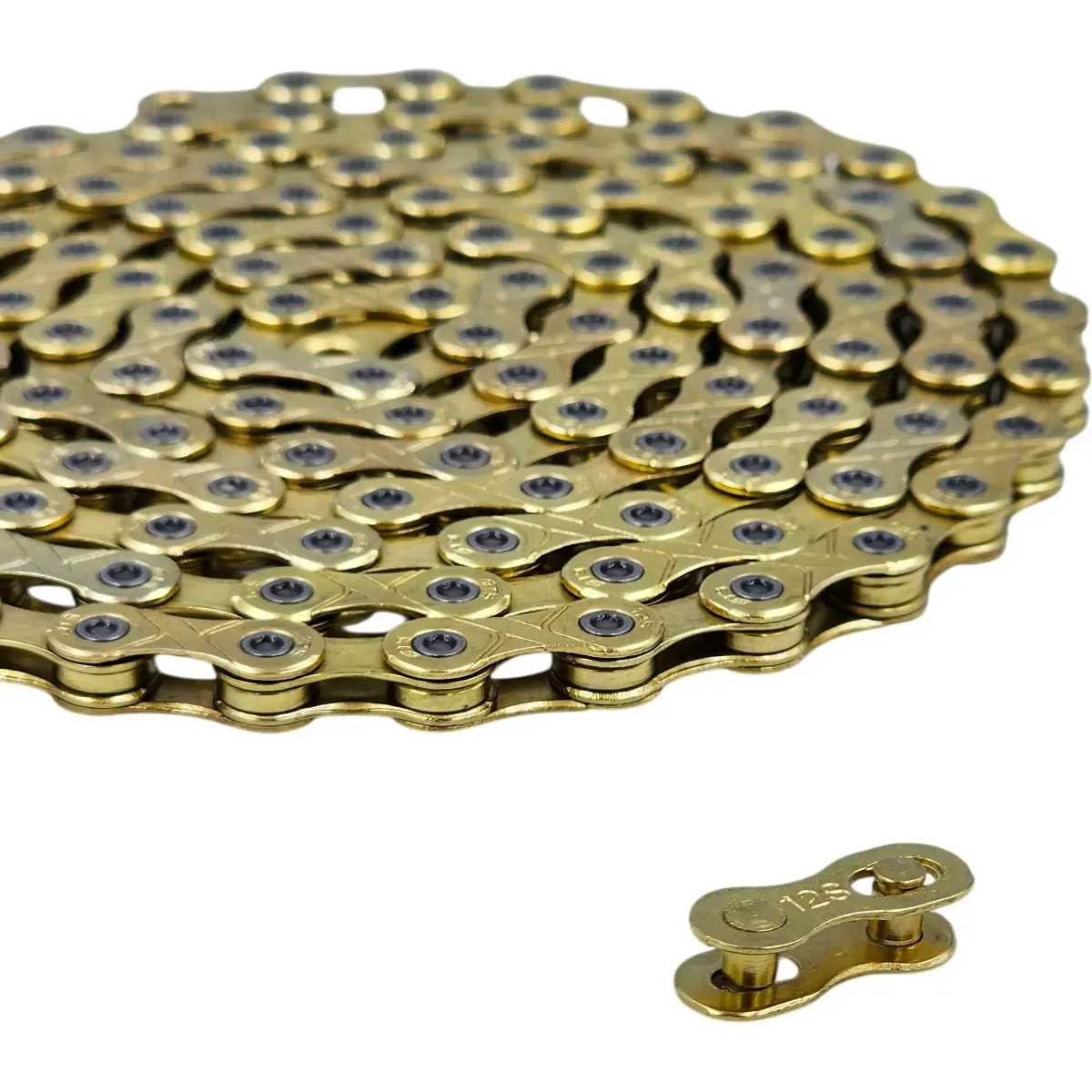 Corrente Bicicleta 12v X12 Dourada Gts Gold Ouro C Powerlink Gold