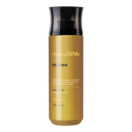 Colonia de quinoa Nativa Spa Body Splash Perfumaria O Boticário, volumen unitario 200 ml