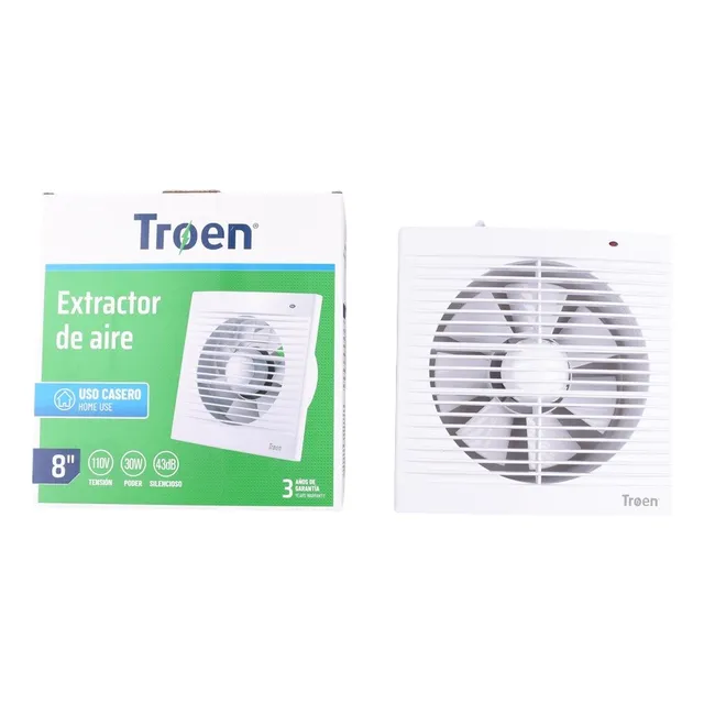 Extractor De Aire 8 Pulgadas Troen 110v 30w