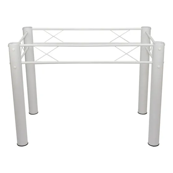 Base De Mesa Jantar Tampos Pedra Madeira Vidro Granito 1,20 Cor Branco