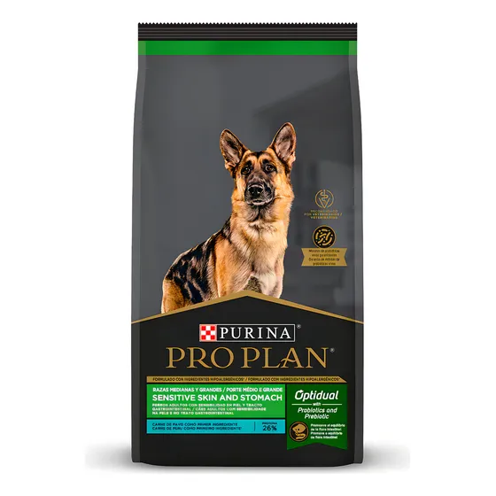 Pro Plan Sensitive Skin & Stomach Perro Med/gde X 3 Kg