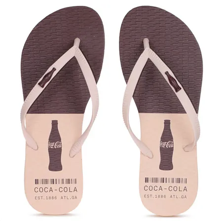 Chinelo Coca-cola Claro Feminino Confortável Leve
