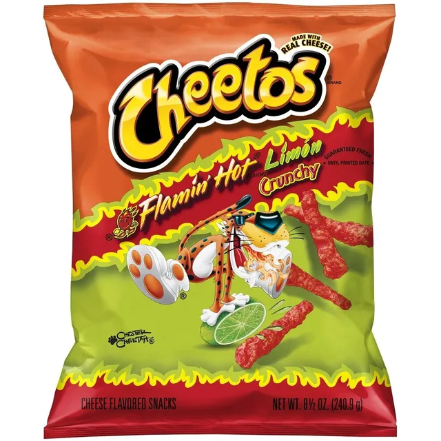 Cheetos Crunchy Flaming Hot Con Limon
