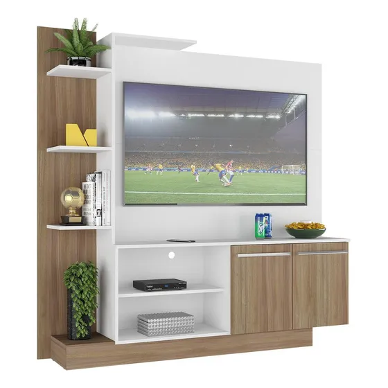 Estante Tv 55 2 Portas França Multimóveis Br2473 Mad/branco