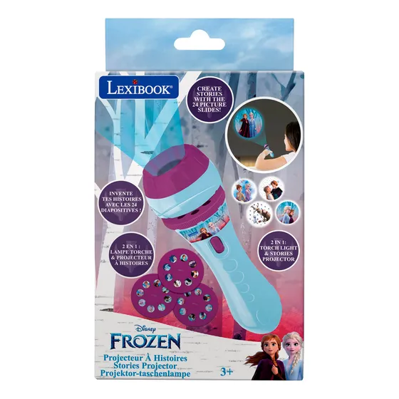 Linterna Proyector Con 3 Discos Lexibook Frozen