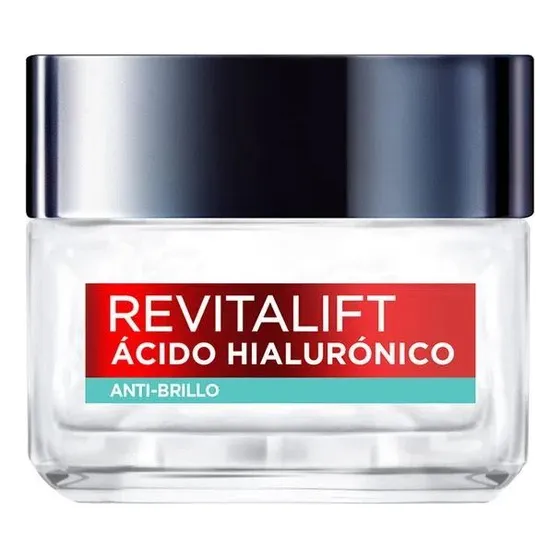 Crema Loreal Revitalift Acido Hialuronico Anti Brillo 50 Ml