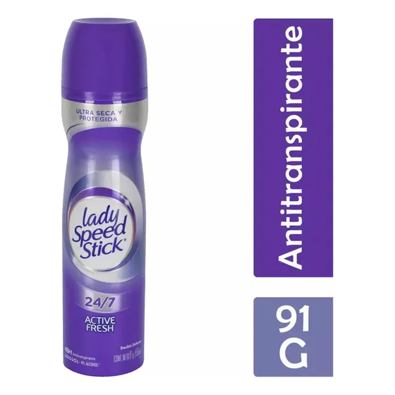 Lady Speed Stick Desodorante Spray Double Defense Active Fre