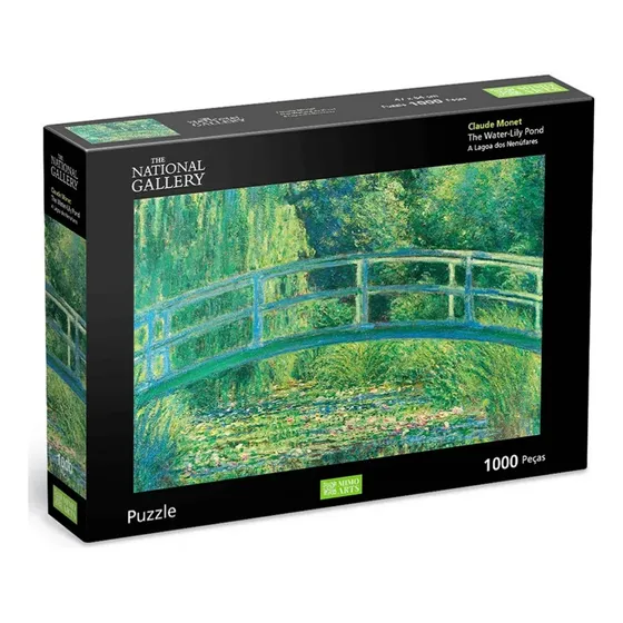 Quebra Cabeça A Lagoa Obra De Arte Claude Monet 1000 Peças