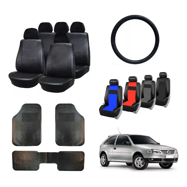 Fundas Cubre Asiento Vw Gol Power + Alfombra 3 P + C/volante