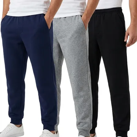 Kit 3 Calças Moletom Masculina Forrada Inverno Top Sortidas P