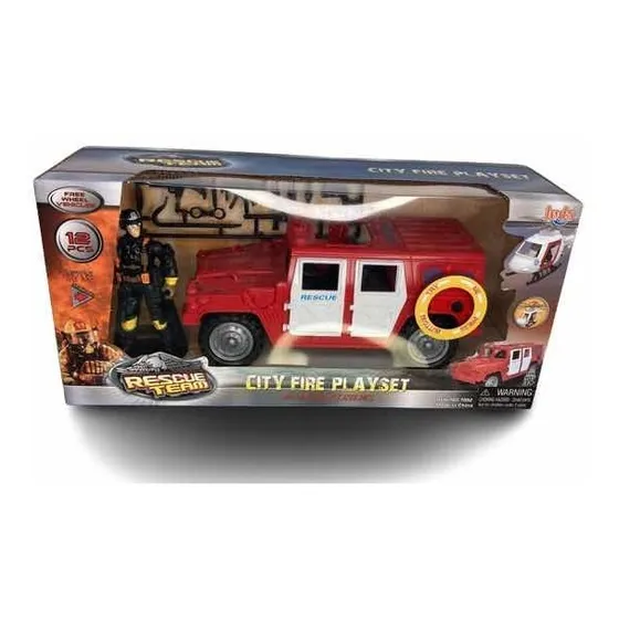Juguete Camion Bombero Set 12 Piezas Niños Rescue Team