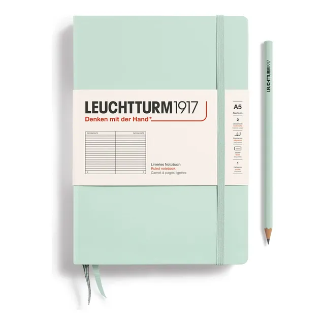 Libreta Leuchtturm1917 Tapa Dura  A5 Li Mint Green