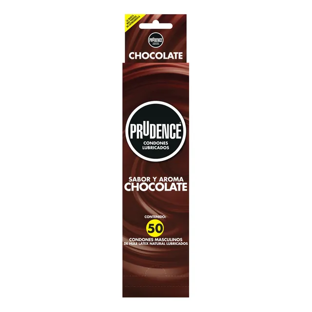 Prudence Sabor Aroma Chocolate, Dispensador Con 50 Condones
