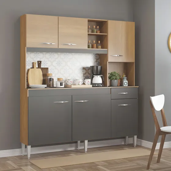 Aereos Cocina Mueble Bajo Mesada Kit Malibu 584