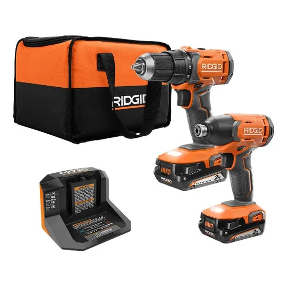Set De Taladros Ridgid  Destornillador/impacto 18v