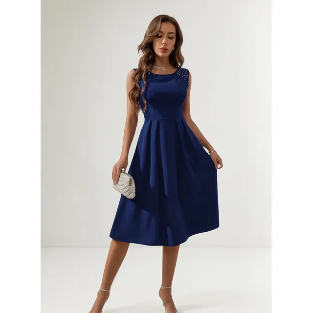 Vestido Con Perlas, Ref-3073