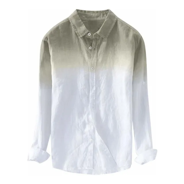 F_gotal Camiseta Para Hombre Algodon Lino Manga Corta