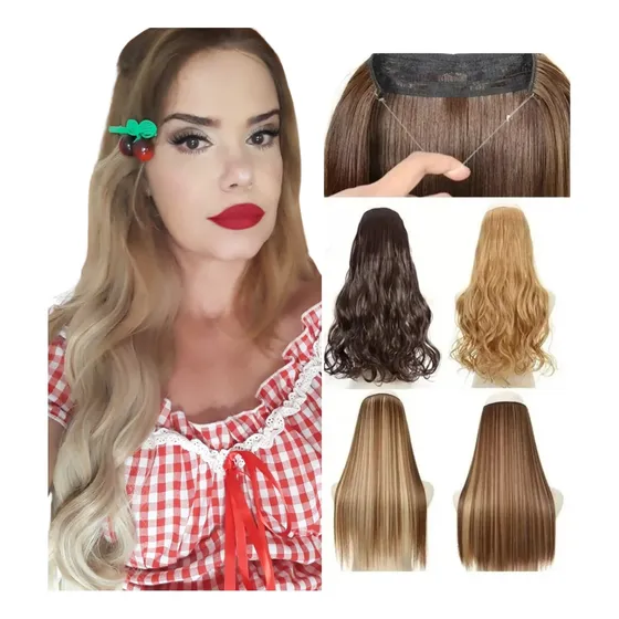 Cabelo Bio Humano Aplique Tictack Fio Invisivel Todas Cores