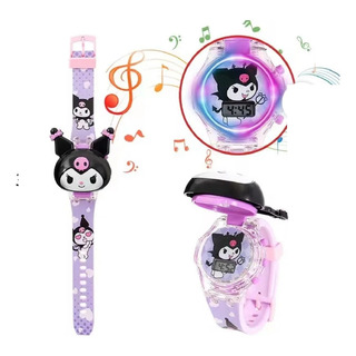 Reloj Hello Kitty Kuromi Con Luz Led Y Musica Regalo Reloj Hello Kitty Kuromi Con Luz Led Y Musica Regalo