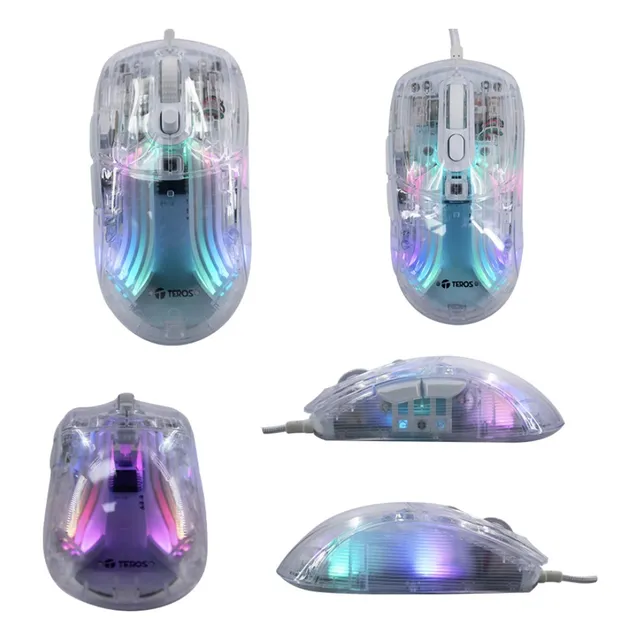 Mouse Teros Te-1216g Diseño Para Juegos Con Cable