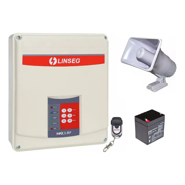 Kit Cerco Eléctrico-sirena-alarma De Alto Voltaje Linseg Max