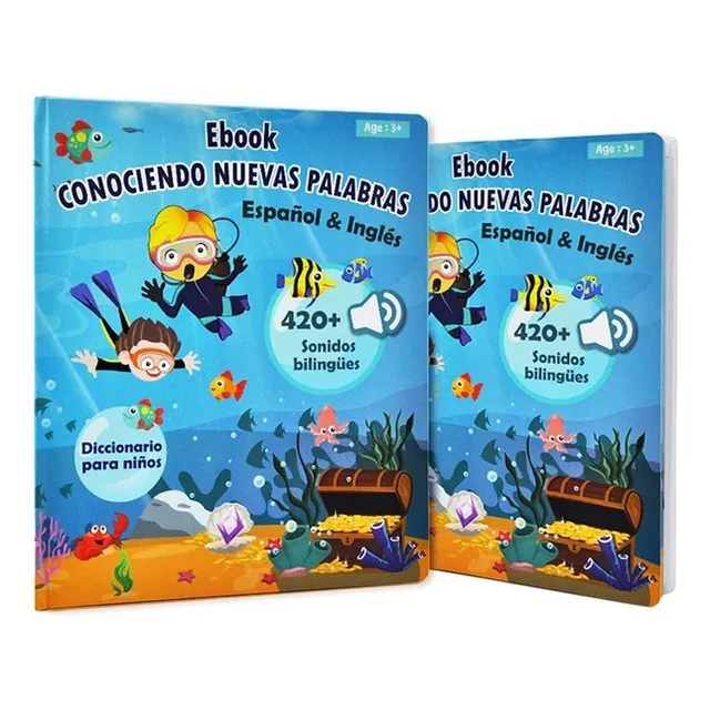 Libro Interactivo Con Sonidos Aprendizaje Ingles Español