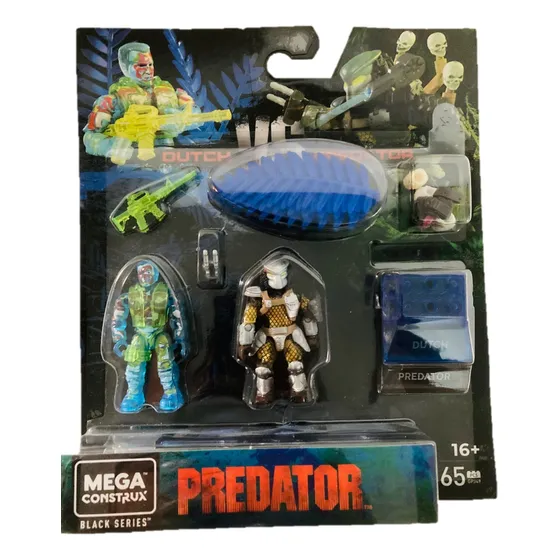 Mega Construx Predator Vs Dutch Black Series Nuevo Original