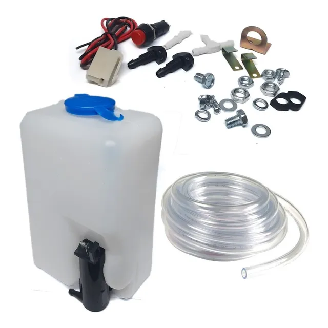 Kit Universal Deposito Parabrisas Sapito + Bomba + Manguera