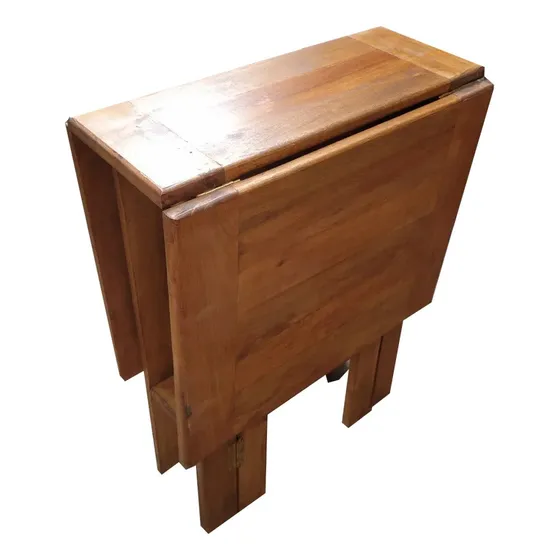 Mesa Plegable Ciega Con Alas En Madera Ideal Balcón O Jardin