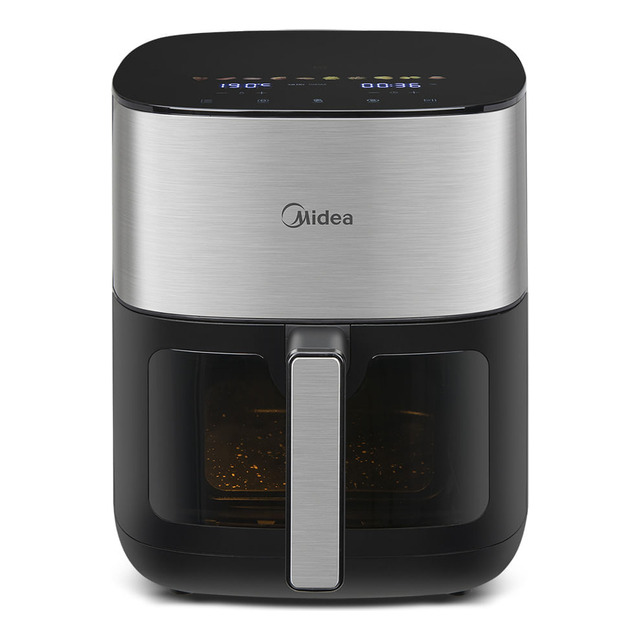 Fritadeira Air Fryer 6l Smart Chef Pro Midea Cor Inox 110v Fritadeira Air Fryer 6l Smart Chef Pro Midea Cor Inox 110v