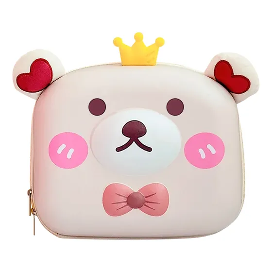 Mochila Para Niños De Oso Con Corona Diseño Lindo Y Práctico