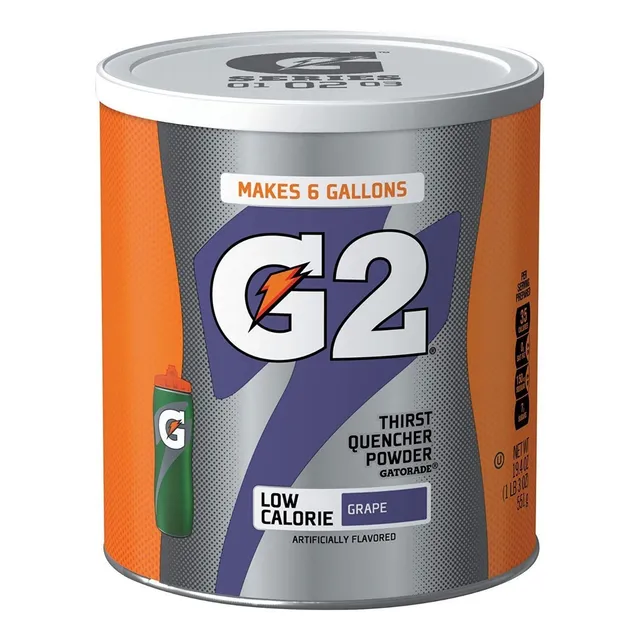 Gatorade Polvo G2 Bajo Calorías Concentrado Hace 50 Botellas