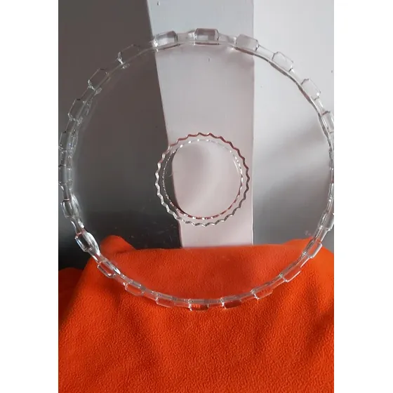 Base Para Tortas Vidrio Grueso Y Pesado Diámetro 36cm.x2cm G