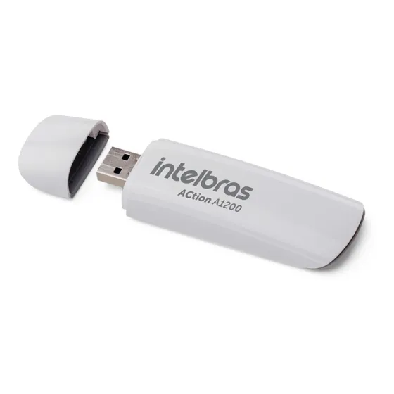 Adaptador Wifi Usb Pc 5g Wireless Dual Band Intelbras Action